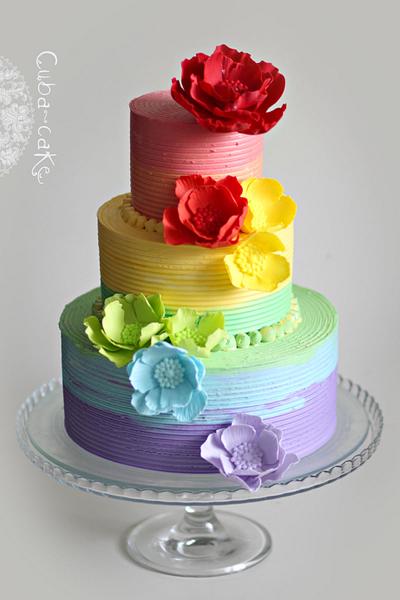 Rainbow cake - Cake by Irina Kubarich