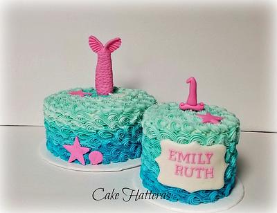 Mermaid Smash Cake - Cake by Donna Tokazowski- Cake Hatteras, Martinsburg WV