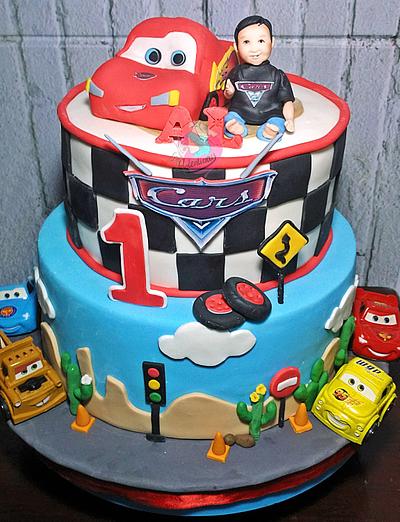 Cars Lightning McQueen Cake - Cake by Adenlicious