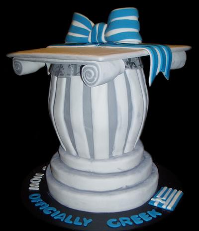 Greek Column Cake - Cake by Nada
