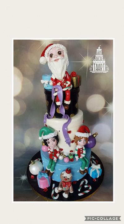 My participation in the Collaboration: Believe in the magic of christmas: - Cake by Anneke van Dam