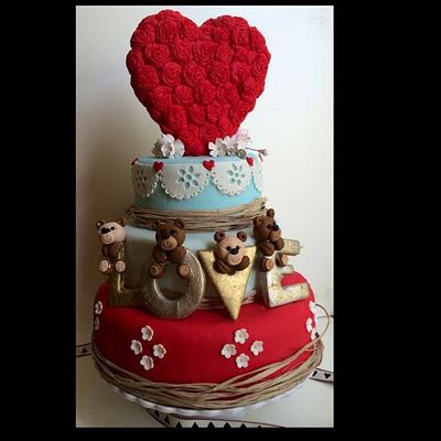 Anniversary cake - Cake by Shafaq's Bake House