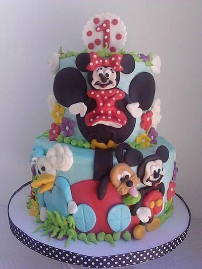 Minnie 1st Birthday - Cake by K Blake Jordan