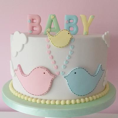 Birdie Baby Shower  - Cake by Cakes by Bronagh