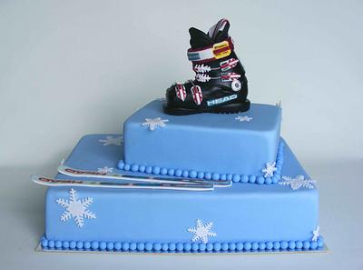Ski boot cake - Cake by Bubolinkata