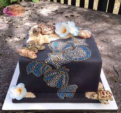 Sweet Summer Collab - turtel cake  - Cake by Cindy Genua 