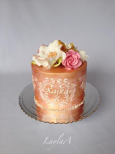 Flower cake  - Cake by Layla A
