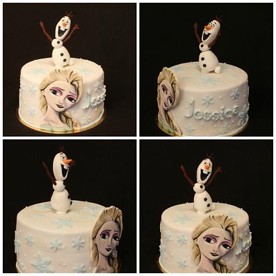 Elza and Olaf - Cake by Anka