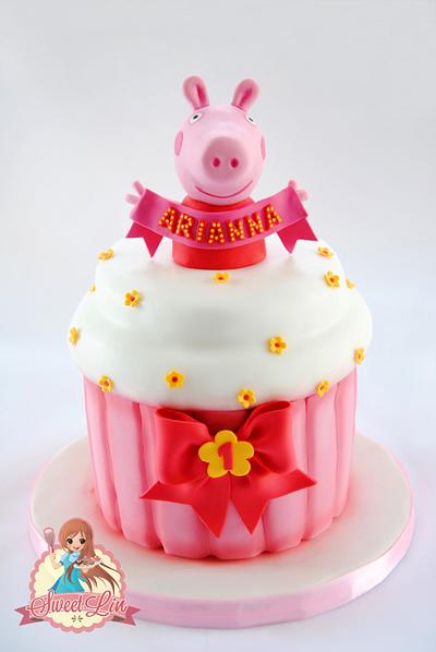 Peppa Pig's Cupcake Cake - Cake by SweetLin