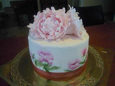 peony naif - Cake by Caterina Fabrizi