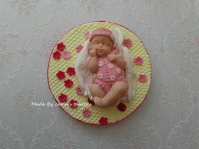 Baby girl Alyssa - Cake by Carla 