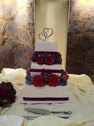 A Blushing Bride's Cake - Cake by Kristen