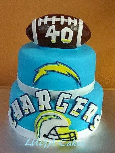 San Diego Chargers Cake - Cake by Luga Cakes