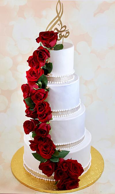 Simple wedding cake  - Cake by soods