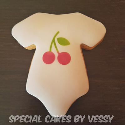 Flamingo and cherry cookies  - Cake by Vesi