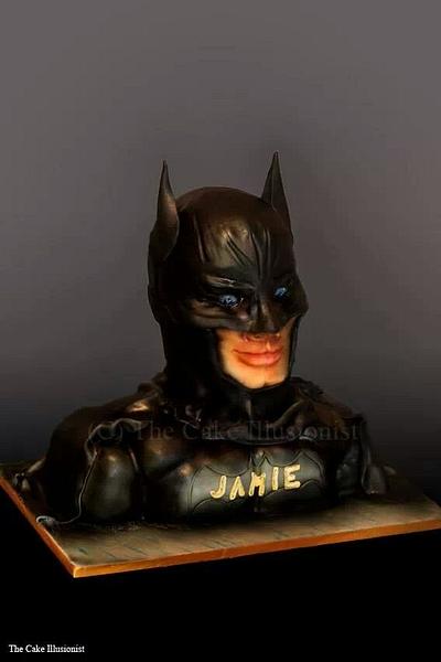 Batman bust (Baking a smile charity cake) - Cake by Hannah