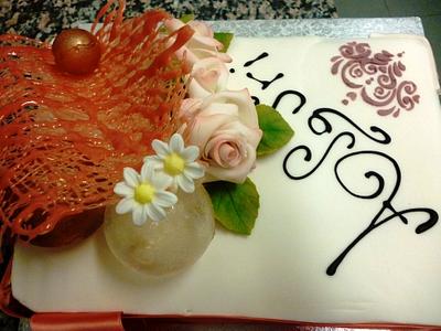 roses and spheres - Cake by La Mimmi