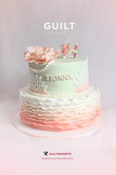 Ombre Shabby Chic - Cake by Guilt Desserts