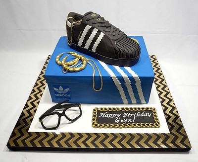 Adidas Sneaker Cake - Cake by Custom Cakes by Ann Marie