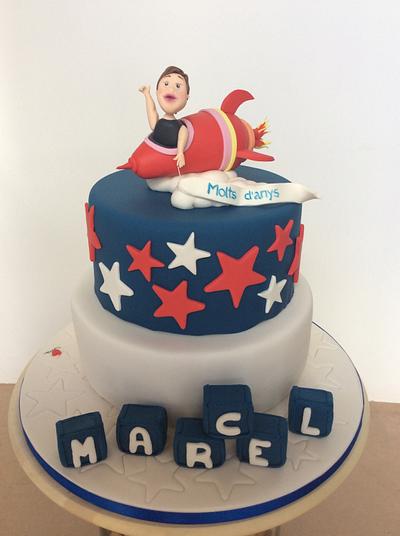 Marcel's baptisms  - Cake by Cinta Barrera