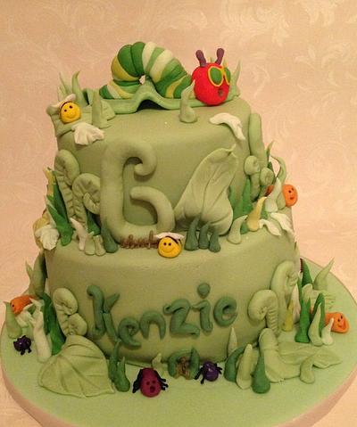 Hungry caterpillar n mini beasts   - Cake by Claire