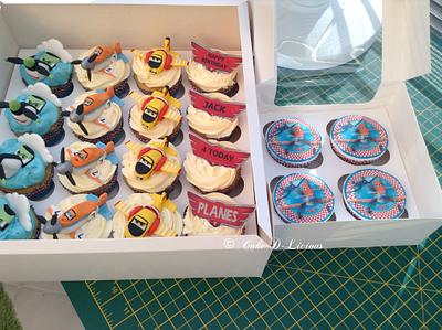 Disney Planes cupcakes - Cake by Sweet Lakes Cakes
