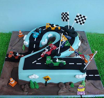 Number 2 race circuit - Cake by M&G Cakes