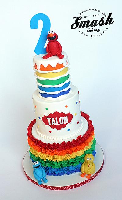 Sesame Street Rainbow Cake - Cake by Lindsey Krist