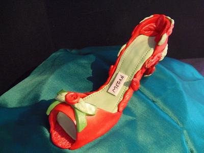 Christmas Highheel Shoe - Cake by June ("Clarky's Cakes")