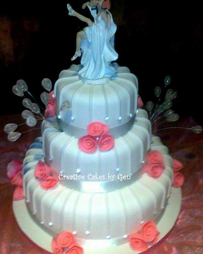 Danielle's Wedding Cake - Cake by Gen