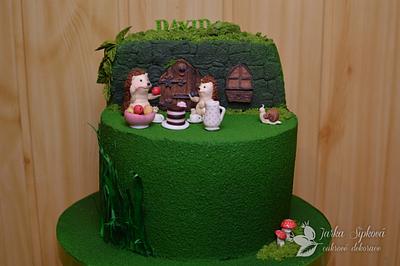 Hedgehog Picnic - Cake by JarkaSipkova