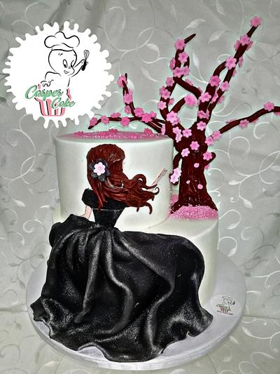Elegant cherry blossom cake - Cake by Casper cake