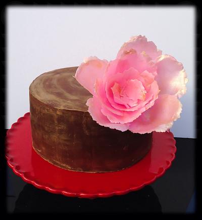 Rustic rose - Cake by Baked4U