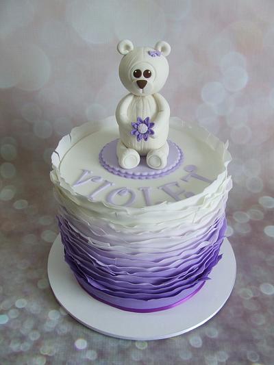Purple Ruffles - Cake by Cake A Chance On Belinda