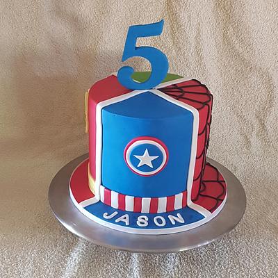 Super hero cake - Cake by The Custom Piece of Cake