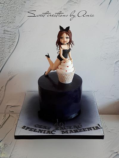 Playboy bunny cake - Cake by Ania - Sweet creations by Ania