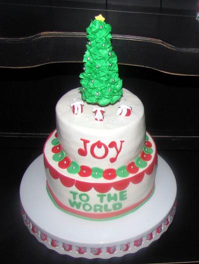 Joy to the World Christmas Cake - Cake by Jaybugs_Sweet_Shop