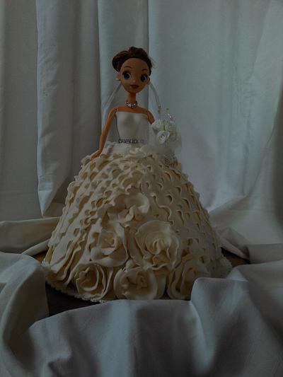 Wedding barbie - Cake by Martina