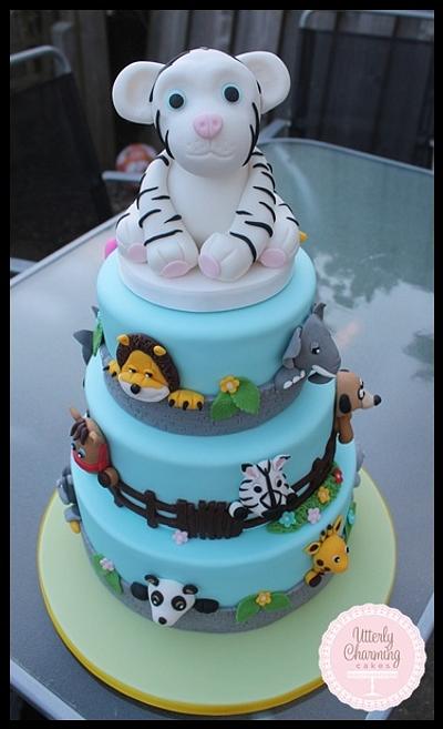 Zoo cake - Cake by  Utterly Charming Cakes