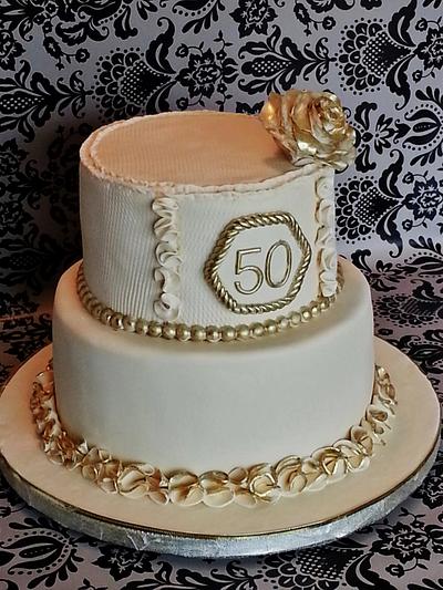 50th. Wedding Anniversary - Cake by Enza - Sweet-E