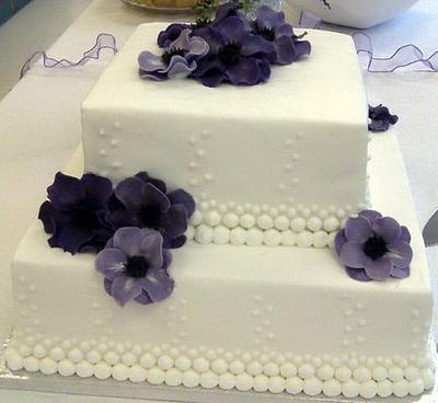 Bridal Shower Pearls - Cake by Stephanie Dill
