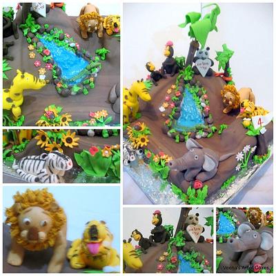 Jungle Theme Cake  - Cake by Veenas Art of Cakes 