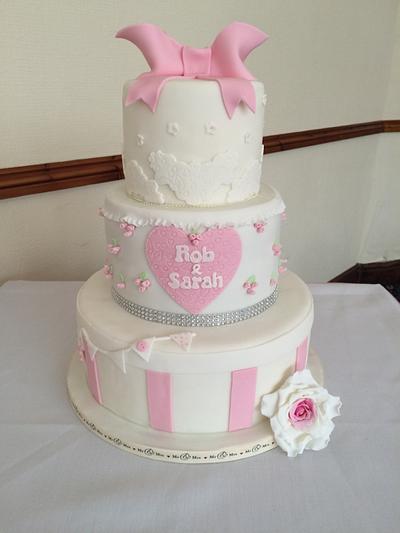 Wedding cake  - Cake by Naughty bites