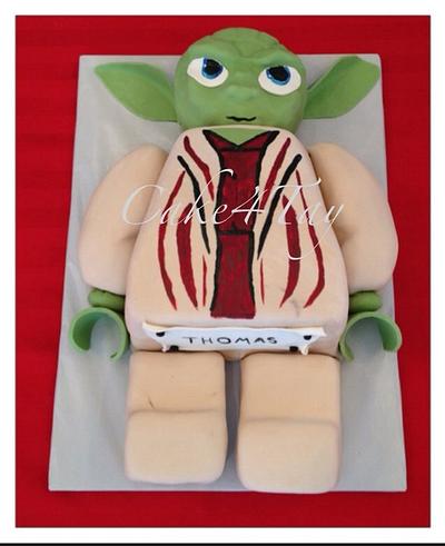 Yoda Lego Star Wars  - Cake by Angel Chang