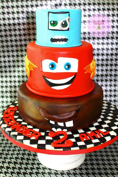 Cars 2 - Cake by Little Box Cakes by Angie