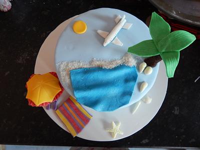 beach cake x - Cake by pennyscupcakes