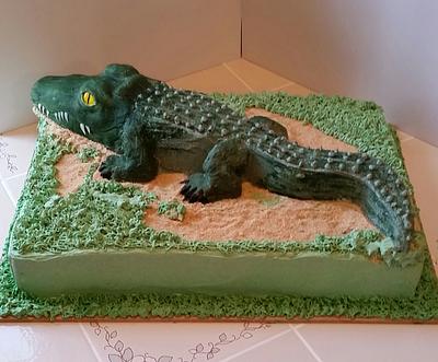 Alligator cake  - Cake by SweetArt 