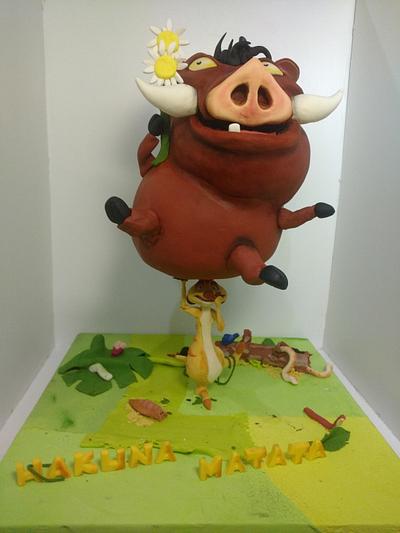 Timón y pumba - Cake by Eliss Coll