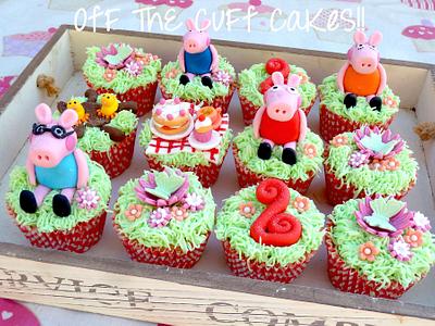 Peppa Pig cupcakes - Cake by OfF ThE CuFf CaKeS!!