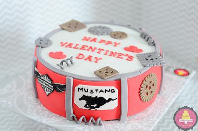 Nut n Bolt Valentine Cake - Cake by Radhika Bhasin